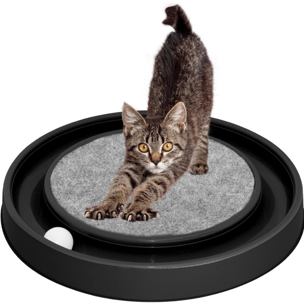 Super Arranhador Redondo Para Gato Relax Com Bolinha Miau