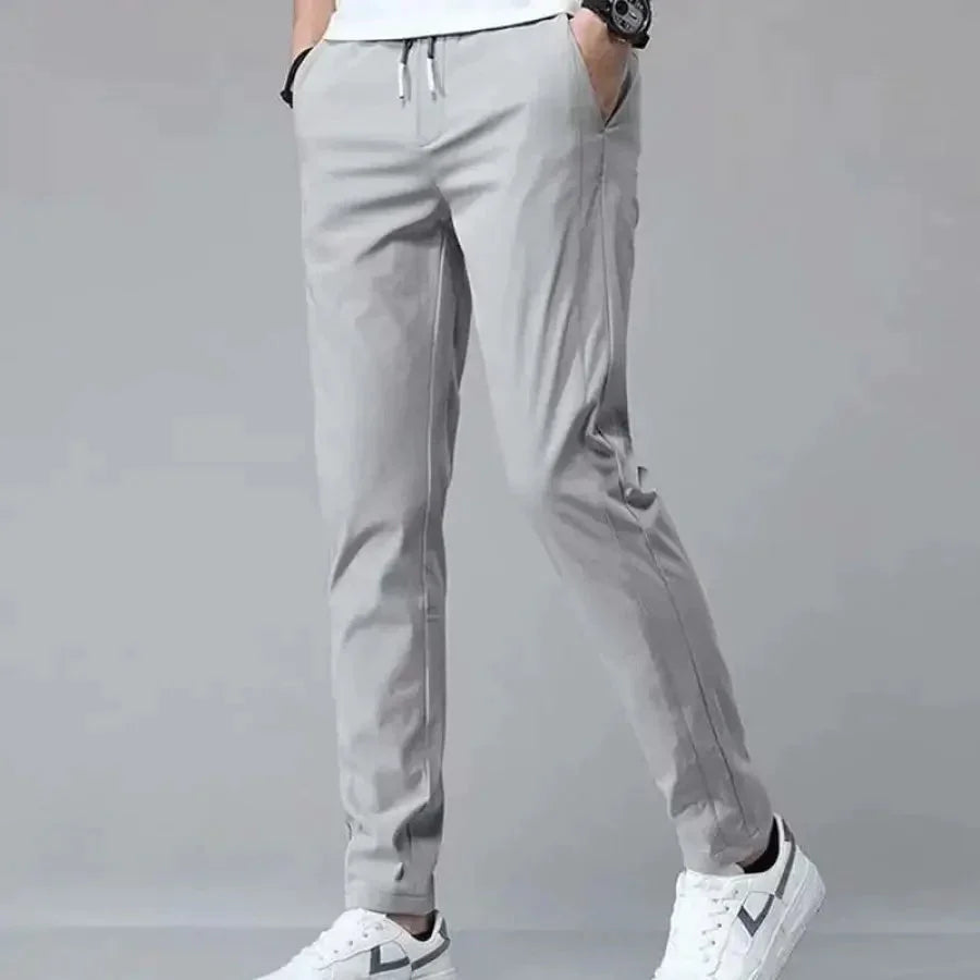 Calça Masculina Comfort Flex Slim 1004 Direct Ofertas Cinza Claro 38