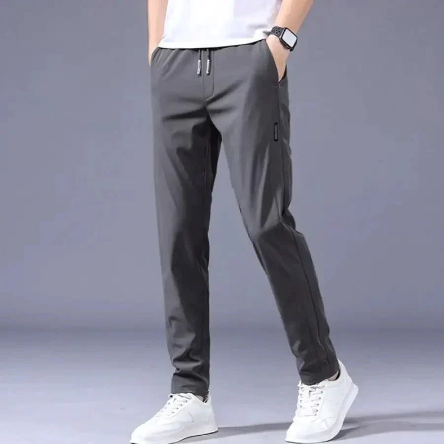Calça Masculina Comfort Flex Slim 1004 Direct Ofertas Cinza Escuro 38