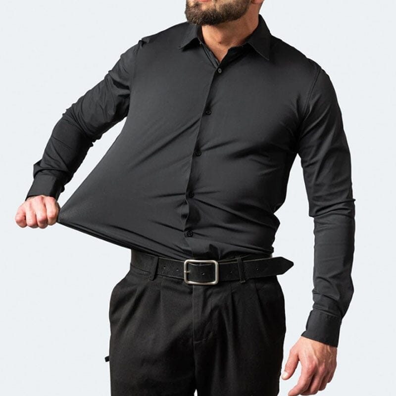 Camisa Flexível Ultra Comfort® Tecido Seda Gelo - Não amarrota Vestuário Masculino Direct Ofertas