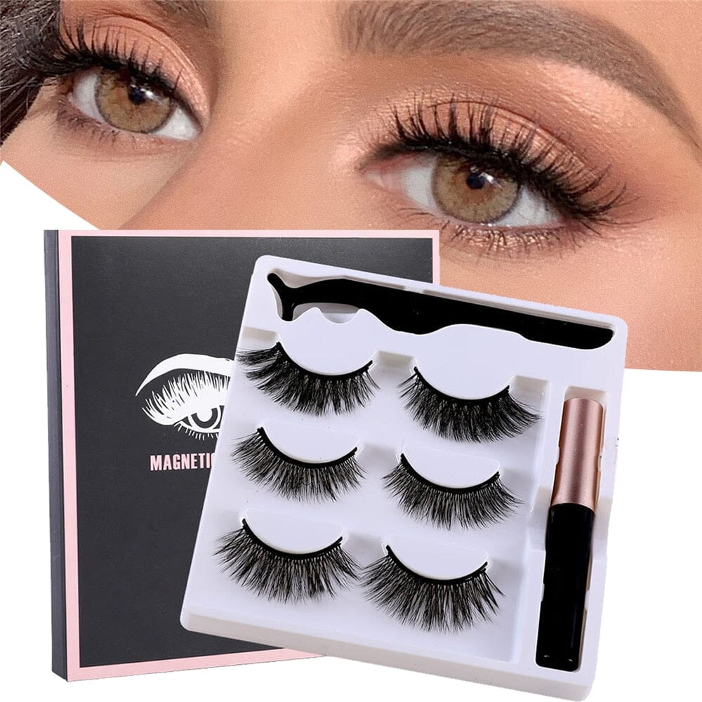 Cílios Magnéticos Glamour - Pague 1 LEVE 3 Pares - Ultimo Dia de Promoção Moldes para sobrancelha Direct Ofertas
