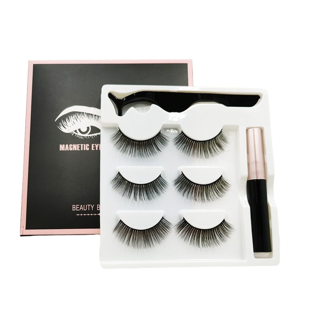 Cílios Magnéticos Glamour - Pague 1 LEVE 3 Pares - Ultimo Dia de Promoção Moldes para sobrancelha Direct Ofertas