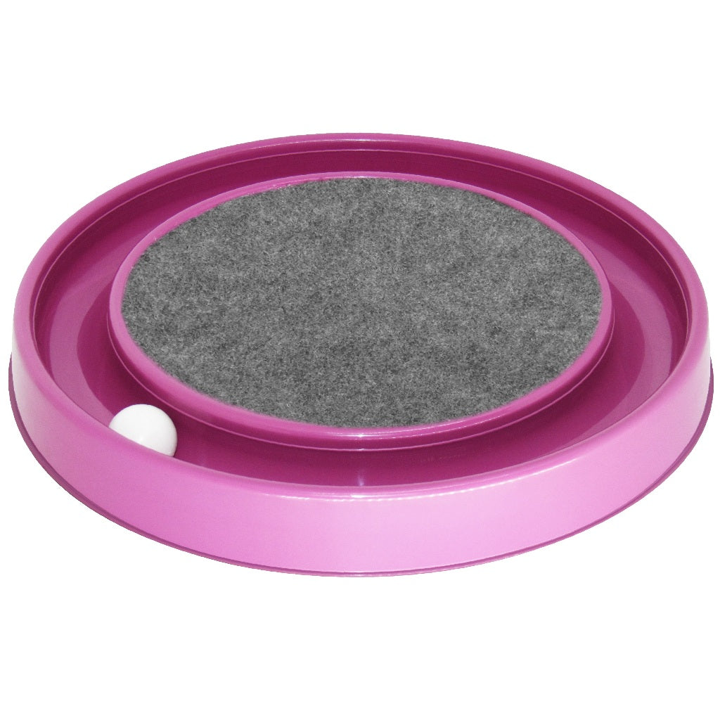 Super Arranhador Redondo Para Gato Relax Com Bolinha Miau