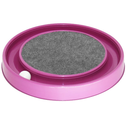 Super Arranhador Redondo Para Gato Relax Com Bolinha Miau
