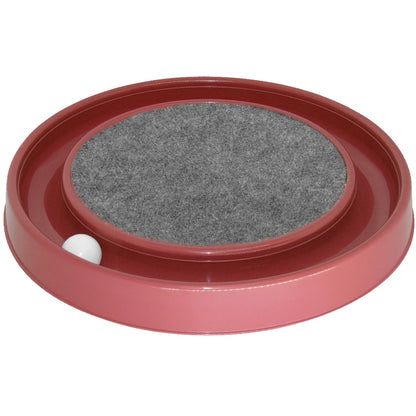 Super Arranhador Redondo Para Gato Relax Com Bolinha Miau