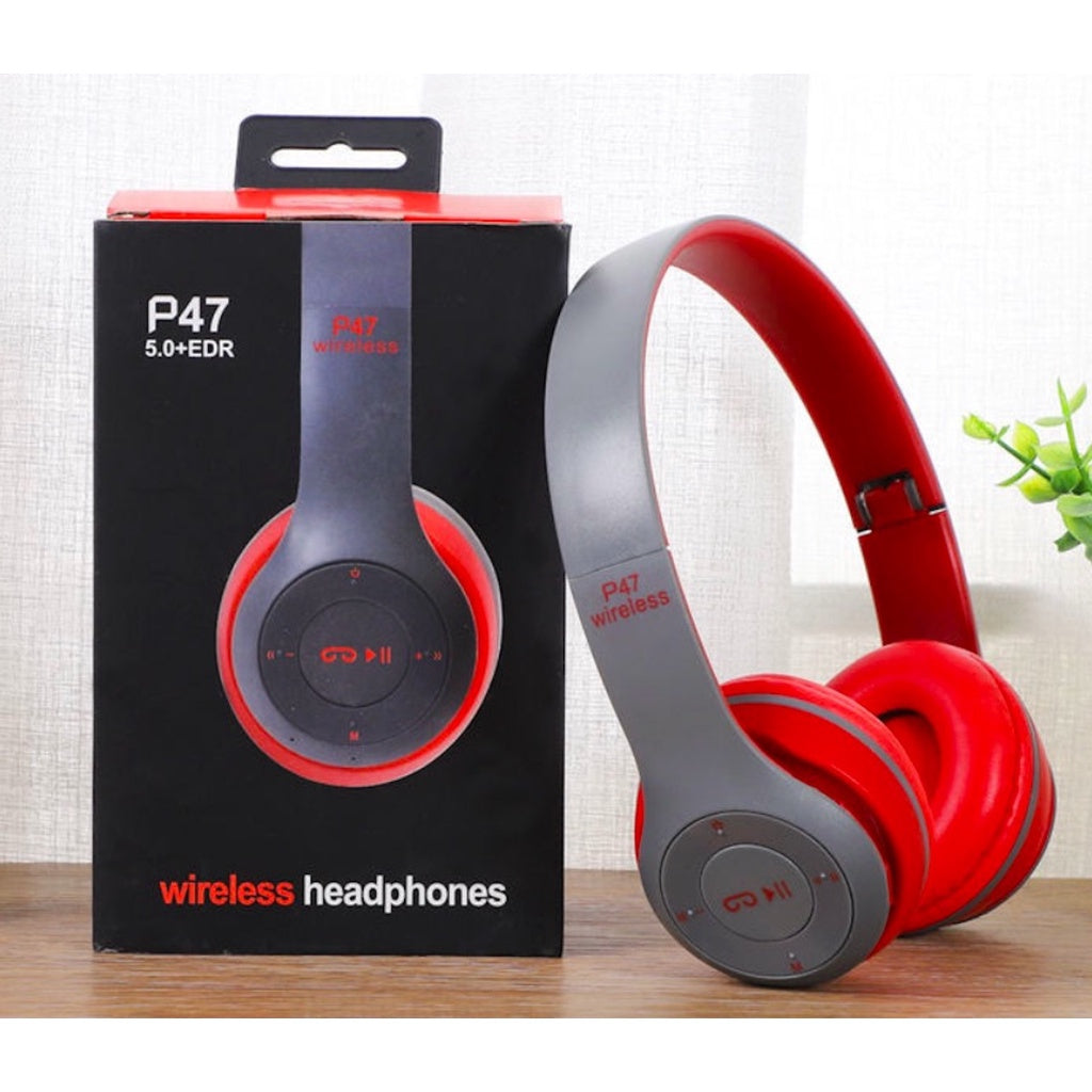SUPER Fone P47 Headphone Sem Fio Estéreo Redução de Ruídos Bluetooth 5.0 Universal -P47/Y08