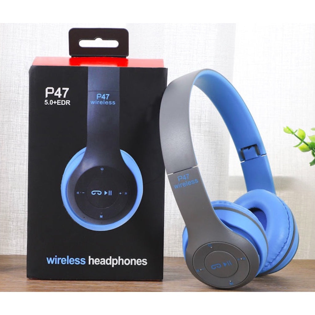 SUPER Fone P47 Headphone Sem Fio Estéreo Redução de Ruídos Bluetooth 5.0 Universal -P47/Y08