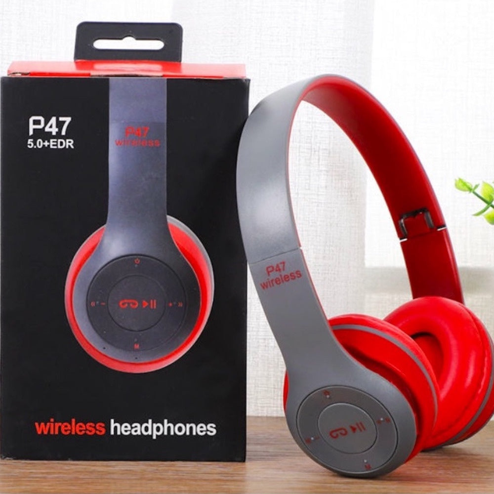 SUPER Fone P47 Headphone Sem Fio Estéreo Redução de Ruídos Bluetooth 5.0 Universal -P47/Y08