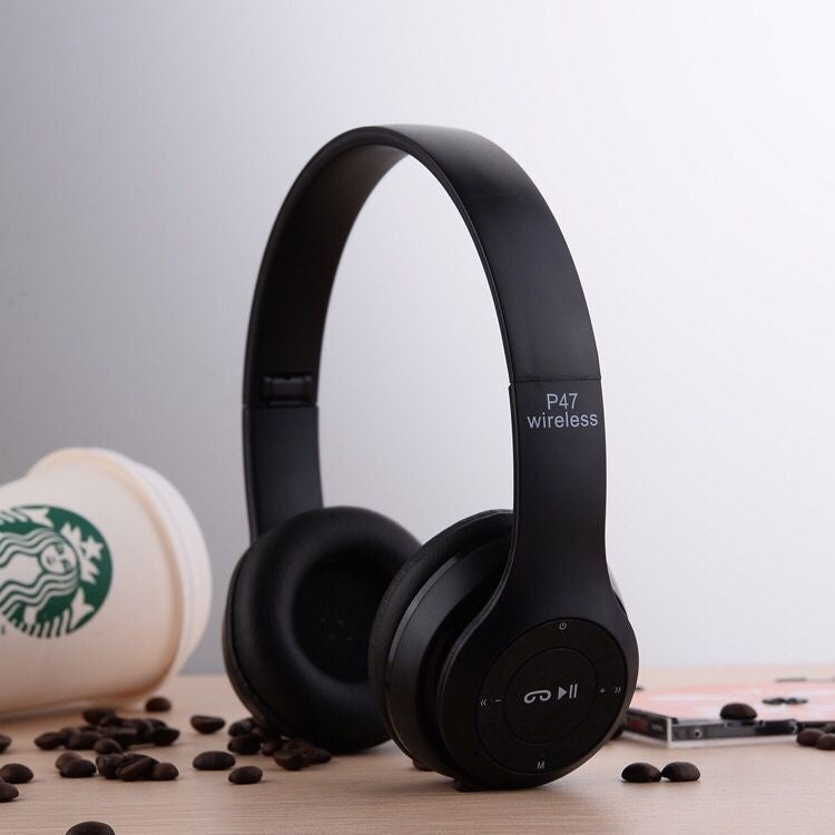 SUPER Fone P47 Headphone Sem Fio Estéreo Redução de Ruídos Bluetooth 5.0 Universal -P47/Y08