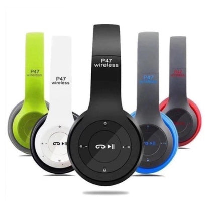 SUPER Fone P47 Headphone Sem Fio Estéreo Redução de Ruídos Bluetooth 5.0 Universal -P47/Y08