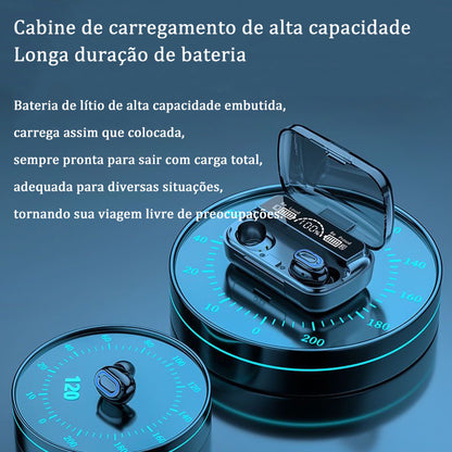SUPER M10 Fone De Ouvido Bluetooth 5.1 Sem Fio TWS Touch Redução de Ruído À Prova D 'Água