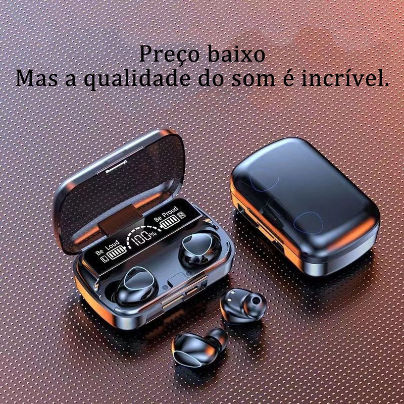 SUPER M10 Fone De Ouvido Bluetooth 5.1 Sem Fio TWS Touch Redução de Ruído À Prova D 'Água
