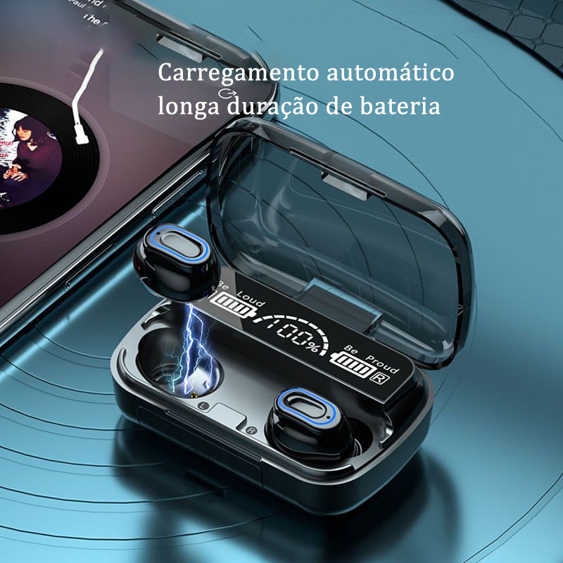 SUPER M10 Fone De Ouvido Bluetooth 5.1 Sem Fio TWS Touch Redução de Ruído À Prova D 'Água